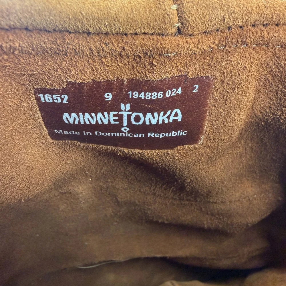 Minnetonka Tan Suede Fringe Over-the-Knee Boots